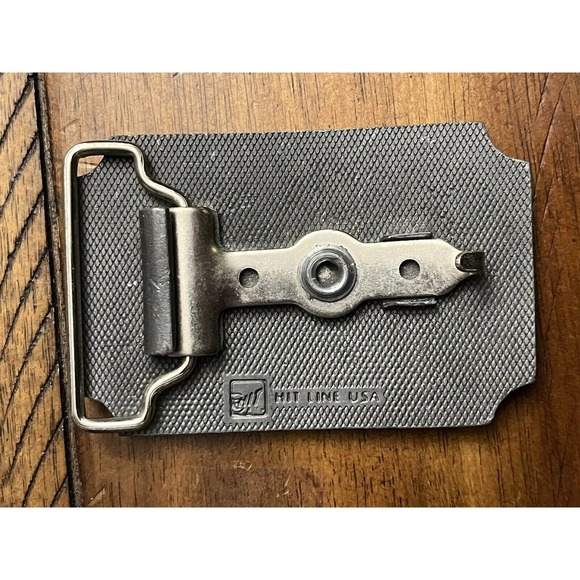 Vintage HIT LINE Robert Maxwell Case USA Country Music Belt Buckle RARE - Picture 3 of 4